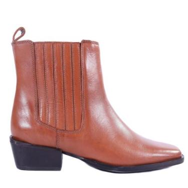 Imagem de Bota Feminina Zariff Couro 433337 Camel, 37