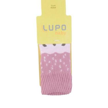 Imagem de Meia Bebê Feminina Lupo Rosa - 0200, 0-4-M