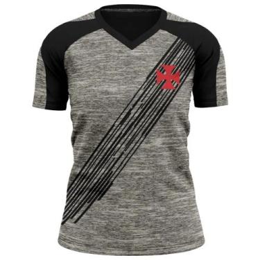 Imagem de Camisa Braziline Vasco da Gama Motion Cinza Preto, M