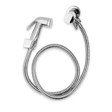 Imagem de Ducha Higiênica Banheiro Cromada Registro Metal Gatilho ABS - Stillus 
