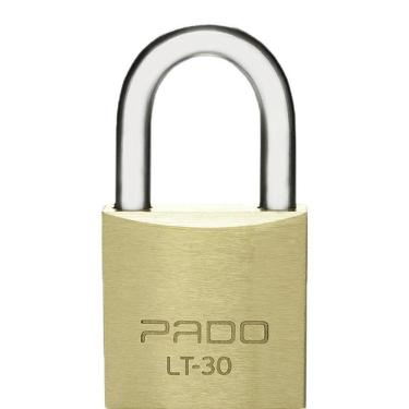 Imagem de Cadeado Convencional LT-30 30mm Latão Maciço e Aço Cementado com 2 Chaves Flow Pack Pado