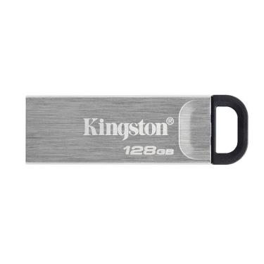 Imagem de Pen Drive Kingston Datatraveler Kyson 128GB USB 3.2 Gen 1 200MB-s Metal Prata DTKN-128GB