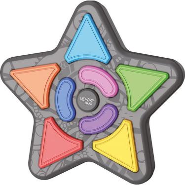 Imagem de Jogo de Memória Estrela 4 em 1 com Som e Luz Modos Interativos DM Toys
