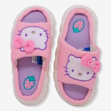 Imagem de Pantufa Chinelo Nuvem adulto Hello Kitty licenciada Tamanho: 39/41Cor: