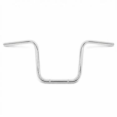 Imagem de Guidão Alto para Moto Custom 7/8 em Aço Resistente Preto ou Cromado - 