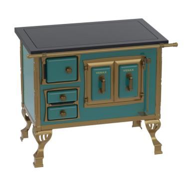 Imagem de Fogao a Lenha Venax GII n 1 Colonial Premium Turquesa SD