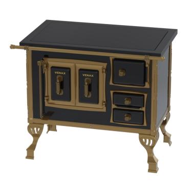 Imagem de Fogao a Lenha Venax GII n 1 Colonial Premium Preto SE