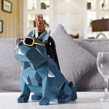 Imagem de Pkfinrd Estantes de vinho modernas, minimalistas, para decoração de armário de vinho, decoração nórdica para sala de estar, casa, móveis pequenos europeus