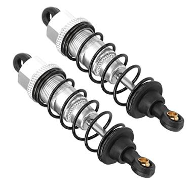 Imagem de Amortecedor RC, peças de atualização de carro RC com resistência à corrosão fácil instalação para Tamiya CC02(prata)