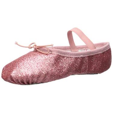 Imagem de Bloch Dance Girl Glitter Dust Sapatilha de balé / Pantufa, rosa, 13.5