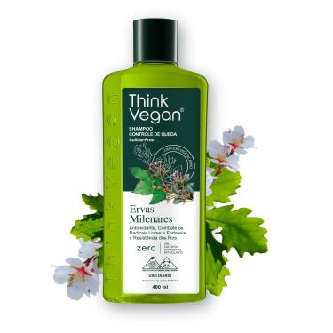Imagem de Shampoo Controle de Queda Ervas Milenares 400ml Think Vegan 