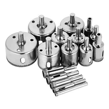 Imagem de kit com 16 Serras Copo Broca Diamantada 6 A 50 mm Charbs