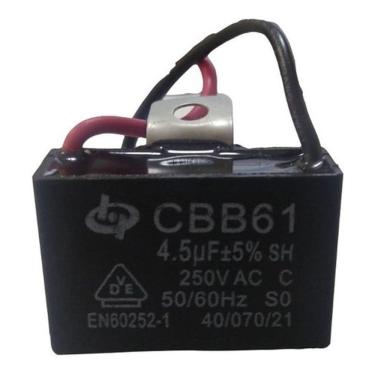 Imagem de Capacitor Quadrado P/ Ventilador 2 Fios 4,5uf 50/60hz 250v
