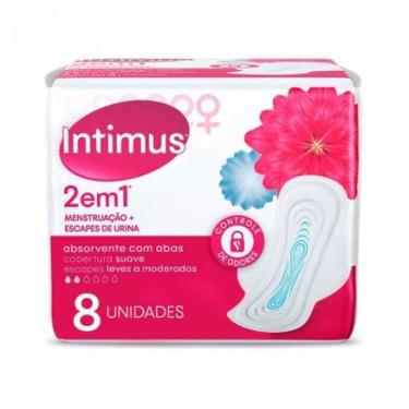Imagem de Absorvente Intimus 2 em 1 Suave com Abas 8 Unidades KIMBERLY-CLARK