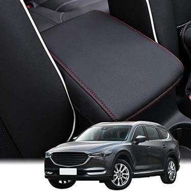Imagem de INTGET Capa de console central de carro para acessórios Mazda CX5/CX-5 2025 2024 2023 2022 2021 2018 2019 2020 capa de apoio de braço para assento de cachorro protetor de tampa de caixa de descanso de