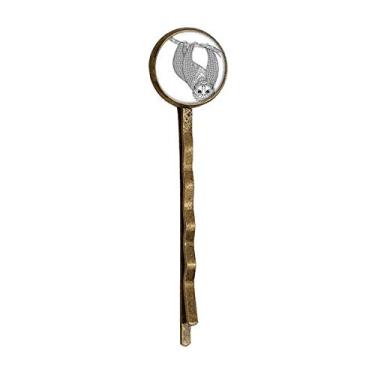 Imagem de Animal Fat Slow Picture Art Deco Presente Moda Retrô Metal Hair Bobby Pin Headwear