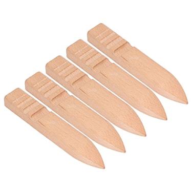 Imagem de 5 Unidades de Polidor de Couro Faia, Polidor de Borda de Couro Polidor de Borda de Couro Polidor Liso Kit de Ferramentas para Artesanato Manual para Bricolage