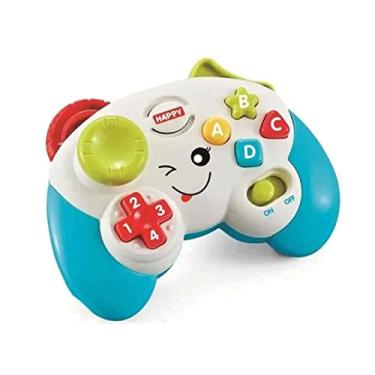 Imagem de Brinquedo De Atividades Controle Vídeo Game para bebês e crianças com som e luz Azul Company Kids