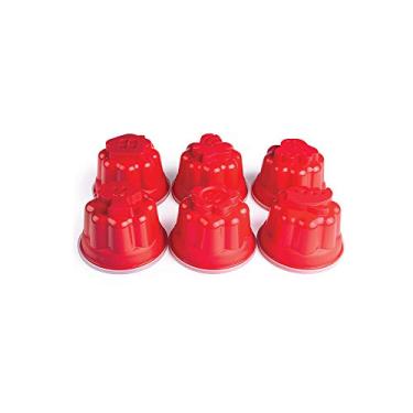 Imagem de Conjunto De 6 Potes Gelatina Divertida Plasútil Vermelho No Voltagev