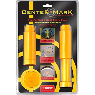 Imagem de Calculated Industries 8110 Central Mark Drywall Ferramenta de Localização Magnética Recorte de Iluminação Embutida para Latas Sem LED, Amarelo