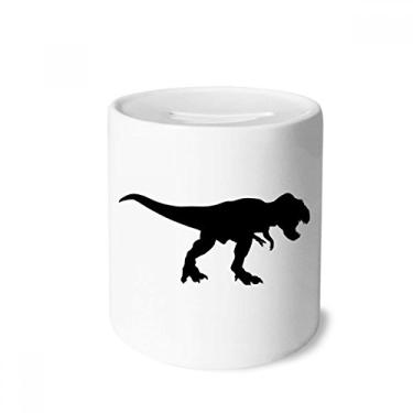 Imagem de DIYthinker Dinossauro Black Bones Die Out Caixa de Dinheiro Caixa de Cerâmica Porta-Moedas Presente