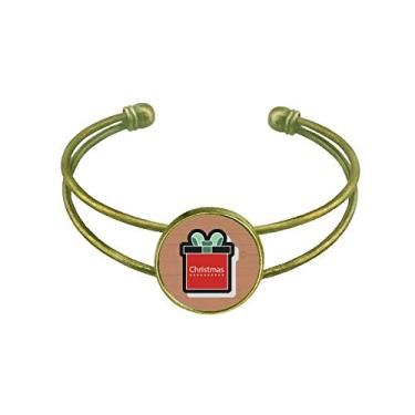 Imagem de Bracelete retrô com ícone de desenho animado de Natal,
