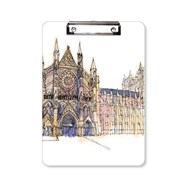 Imagem de Westminster Abbeyof London Prancheta para escrever placa A4