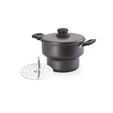 Imagem de Cuscuzeiro N°16 Antiaderente Aluminio Oliveira Cuscuzeiro N°16 Antiaderente Preto No Voltagev