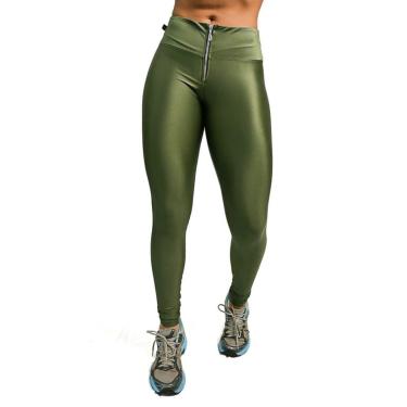 Imagem de Calça Fuso com zíper - Verde Militar - G-Feminino