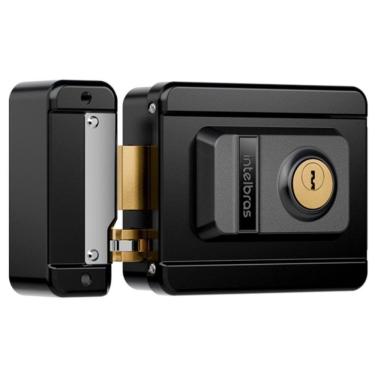 Imagem de Fechadura Eletrica Preta Cilindro Fixo Intelbras Fx1500 Fx 1500