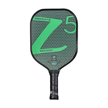 Imagem de ONIX Raquete de Pickleball Graphite Z5 (face de fibra de carbono grafite com superfície de textura áspera, aderência confortável e núcleo de favo de mel Nomex para toque, controle e energia), verde