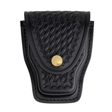 Imagem de Ryno Gear Suporte de algema de couro genuíno (trama de cesta com encaixe de latão)