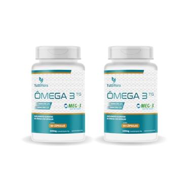 Imagem de 2x ômega 3 MEG-3 (18% EPA 12% DHA) 60 cápsulas de 1000mg Tuttiflora