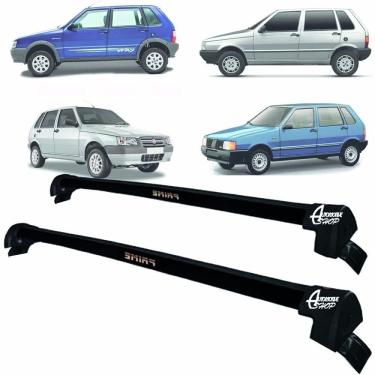Imagem de Rack Teto Aluminio Prime Fiat Uno 84 até 13 4pts Preto PR111