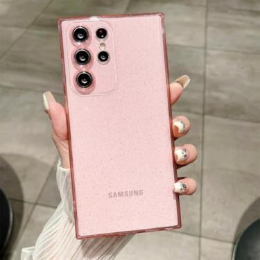 Imagem de Capa para celular S23 FE translúcida e estética macia, rosa, para S23 FE