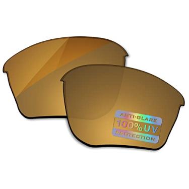 Imagem de Bowyer Lentes de reposição polarizadas para óculos de sol Oakley Half Jacket 2.0 XL OO9154 - Bronze Mirorr