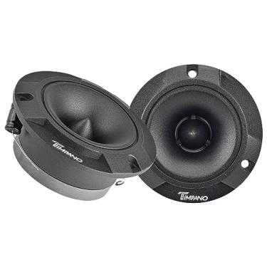 Imagem de Timpano TPT-ST2 Supertweeter preto fino, 600 Watts 4 Ohm, 105 dB, bobina de voz de 2,5 cm, sistema de som profissional de 3,9 polegadas (par)