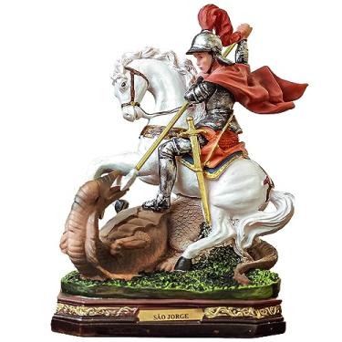 Imagem de Sacro, Imagem São Jorge Resina 20cm Importada