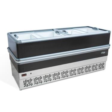 Imagem de Ilha de Congelados Polar Dupla Ação Vidro Reto 2M LIGHT 220V