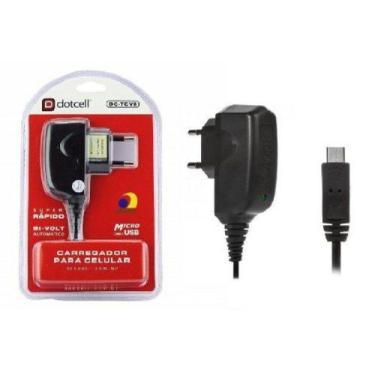 Imagem de Carregador Celular Original Anatel V8 Dotcell Micro Biv Usb - Motorola