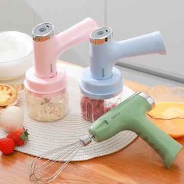 Imagem de Mini Batedeira Portátil 3 em 1 Preparação Bolo Biscoito Chantilly Mixe