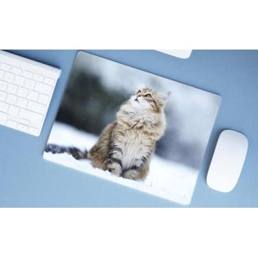 Imagem de Mouse Pad Emborrachado Personalizado Gatos Cat Felino - Deluzz, Grande