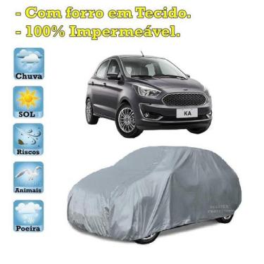 Imagem de Capa com forro cobrir carro Ford Ka 100% Impermeável Proteção Bezzter