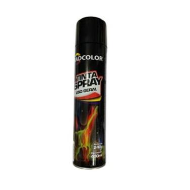 Imagem de Tinta Spray Uso Geral E Automotivo 400ml Radcolor, PRETO BRILHANTE