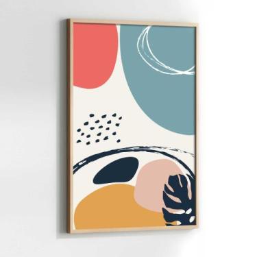 Imagem de Quadros Decorativos com com Moldura Abstrato Vertical Vertical para Sa