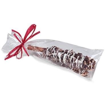 Imagem de Pacote com 100 - 7,6 x 20,3 cm Sacos de presente premium para doces Sacos transparentes de celofane