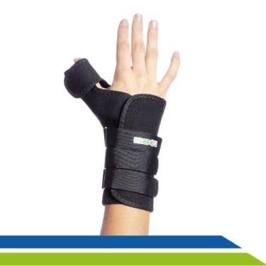 Imagem de Tala para Punho e Polegar Órtese Imobilizador em Tecido Ajustável Adul