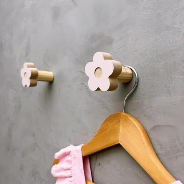 Imagem de 5 Ganchos de parede flor infantil decoração baby 5Flbb15c - Souvenir D