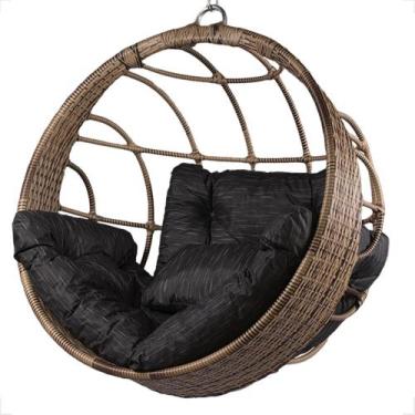 Imagem de Cadeira Suspensa Balanço Ninho Jardim Gourmet Alumínio Teto - Fexx Fib