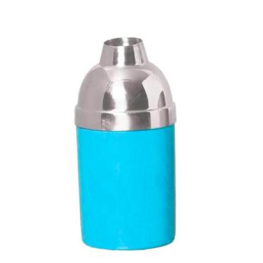 Imagem de Porta Garrafa de Cerveja em Alumínio e Isopor Térmico 300Ml - Azul - R